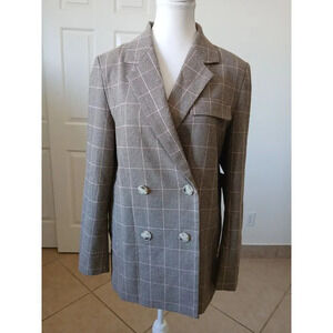 ENOR Plaid Double Breasted Women’s Blazer F